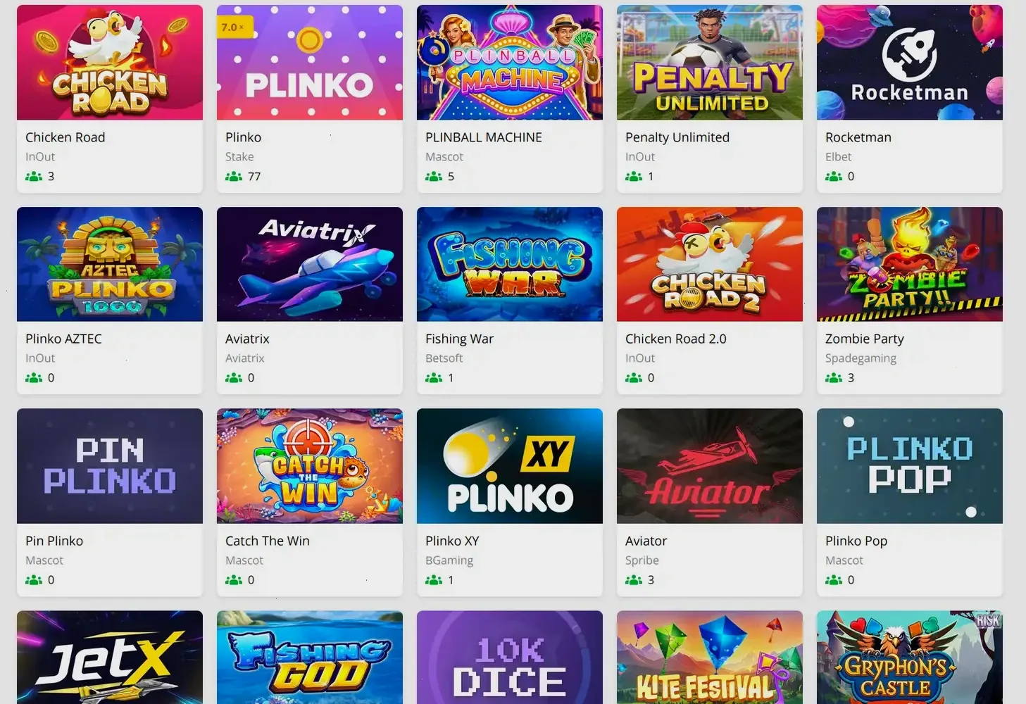 Glorion mobiles Casino Spielangebot auf Smartphone